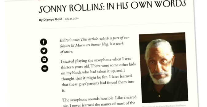 SonnyRollinsSatireNewYorker